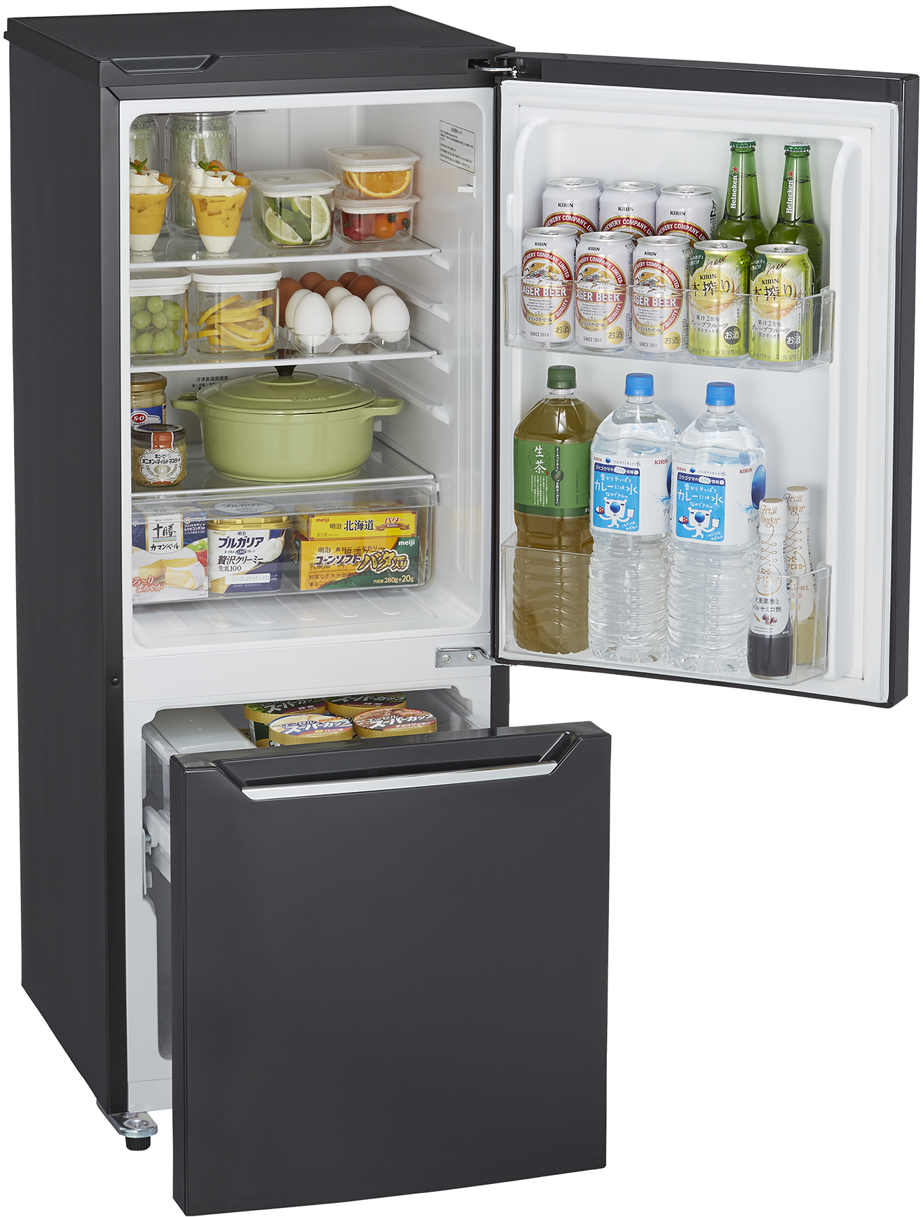 柔らかな質感の 150L ノンフロン冷凍冷蔵庫 ハイセンス Hisense 2019年 