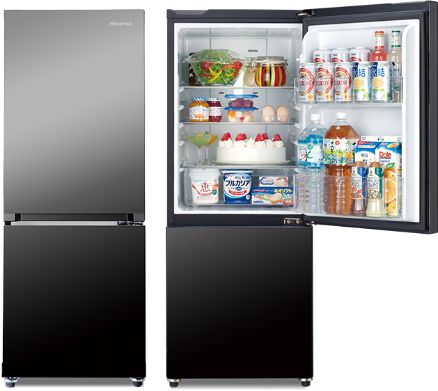 ハイセンス冷凍冷蔵庫154L自動霜取り機能省エネ静音設計LED照明 2021年