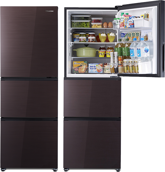 ファッション通販】 Hisense ノンフロン冷凍冷蔵庫 HR-G2801BR 2020年 