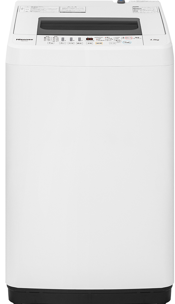 ハイセンス　全自動洗濯機　４.５ｋｇ　おいそぎコースステンレス槽　２０１９年製