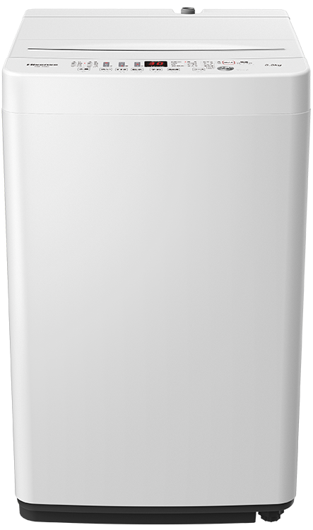 ハイセンス　洗濯機　5.5kg ガラストップ　ホワイト